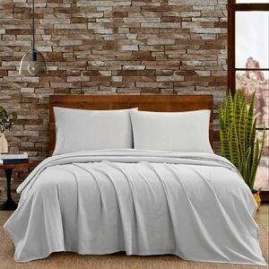 FRYE cotton linen blend Cali King sheet set, Grey